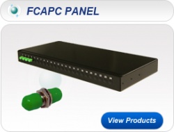 FCAPC 1U 19” Singlemode Fixed Patch Panel